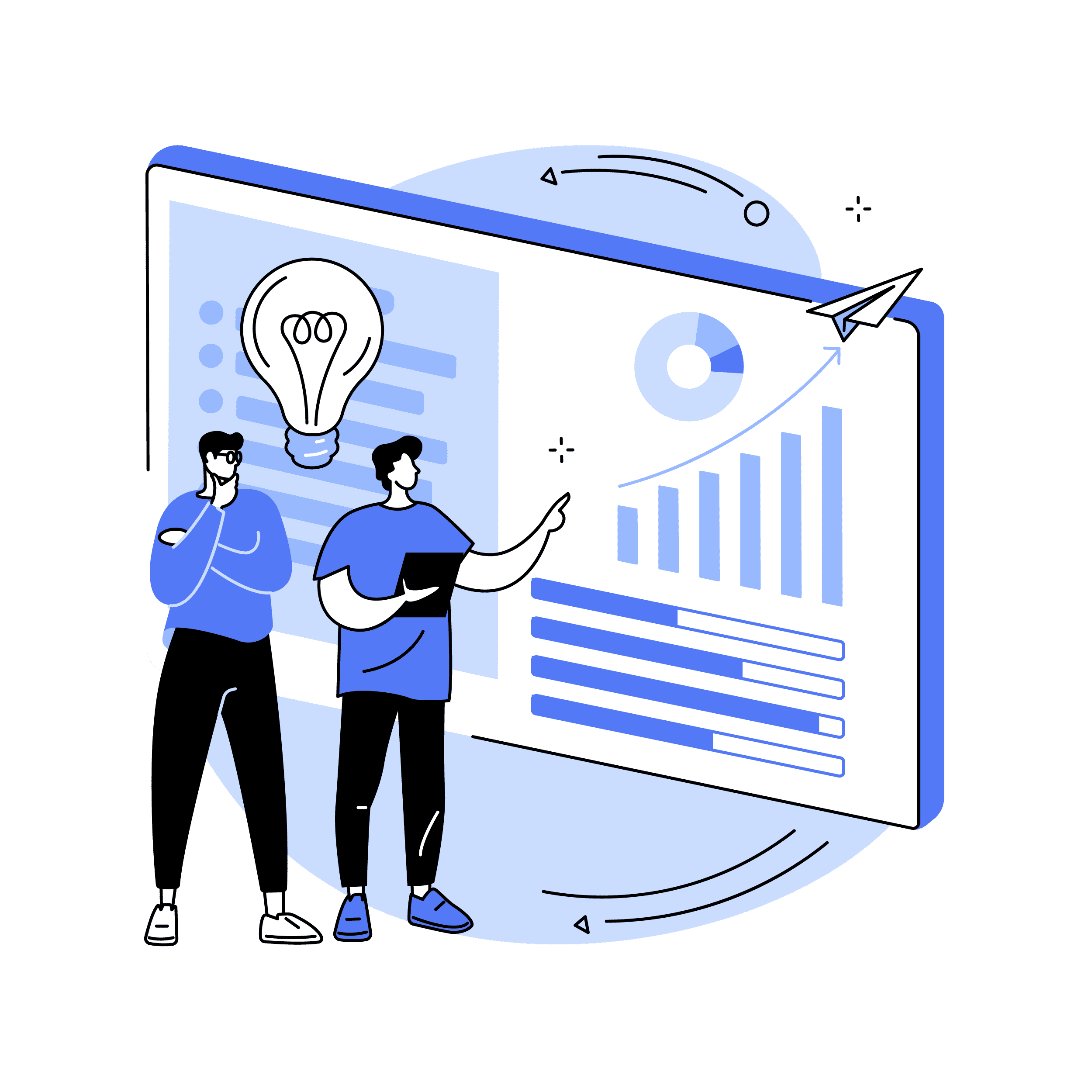 votre entreprise, votre marché et vos objectifs afin de vous offrir une stratégie digitale cohérente et percutante. De la conception créative à la mise en œuvre technique, nous vous accompagnons à chaque étape, en mettant l'accent sur l'alignement stratégique, l'innovation et l'exécution efficace