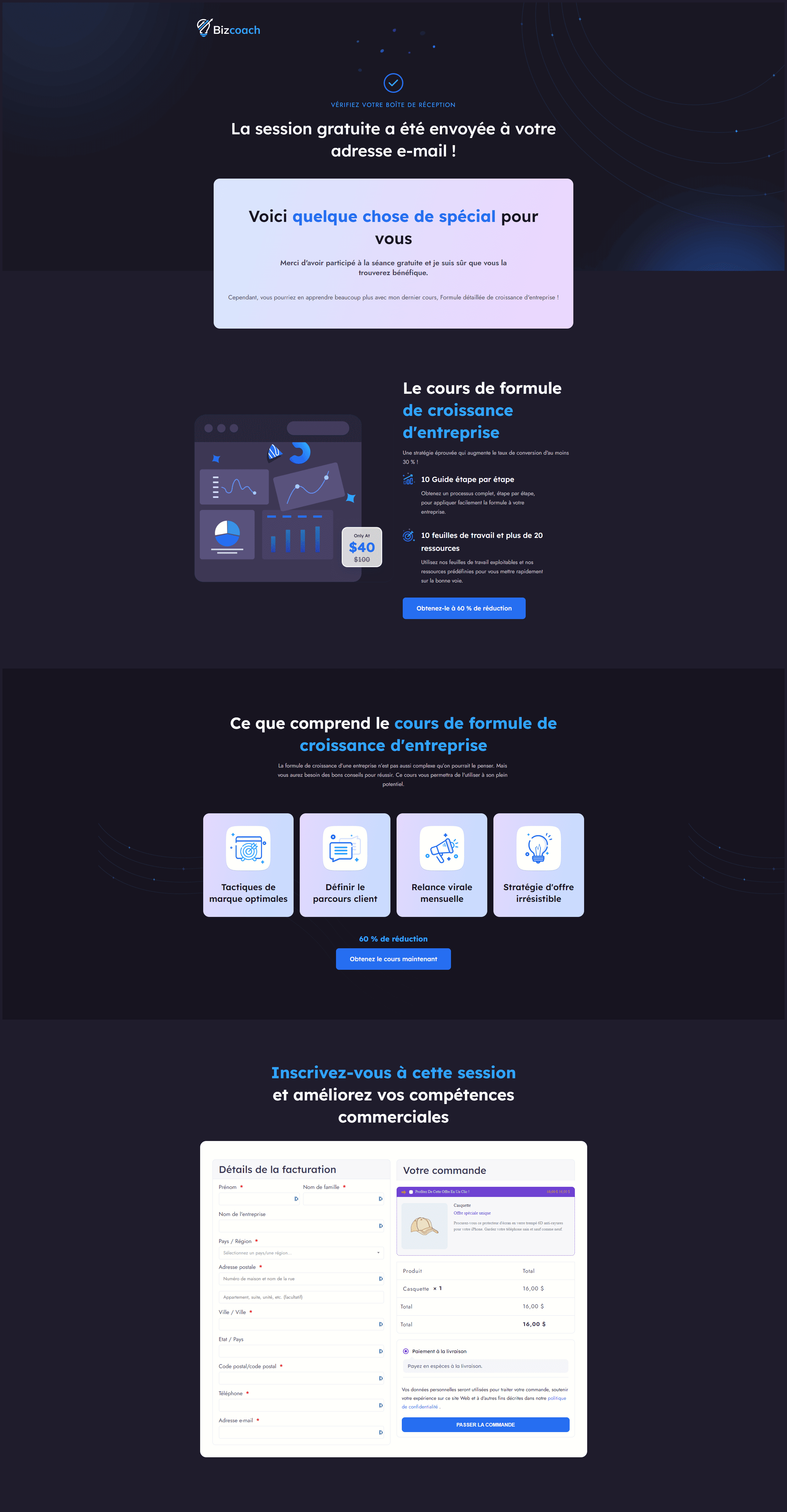 création d'un tunnel de vente pour développer votre activité en ligne avec Ultimat Concept